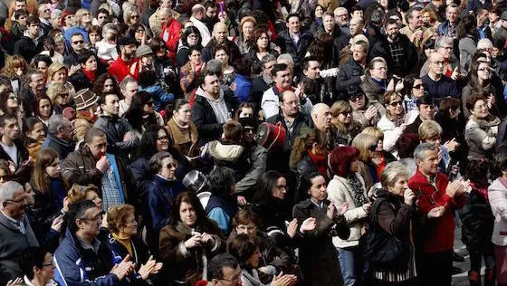 Manifestación en Burela.