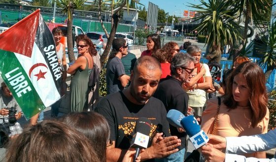 Concentración en Madrid en apoio aos saharahuis en folga de fame o 2 de setembro