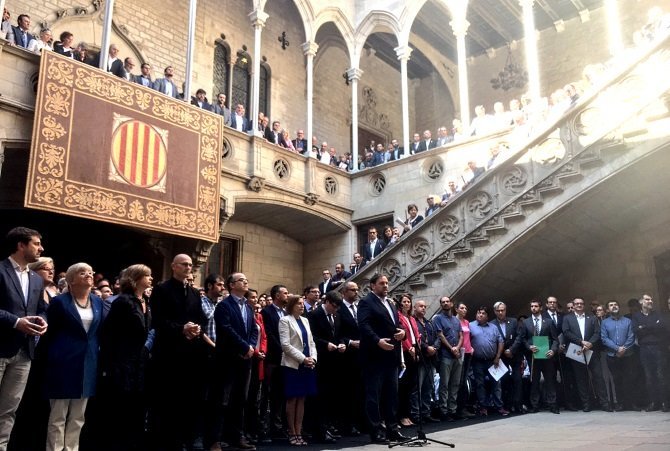 recepción de alcaldesas e alcaldes na Generalitat