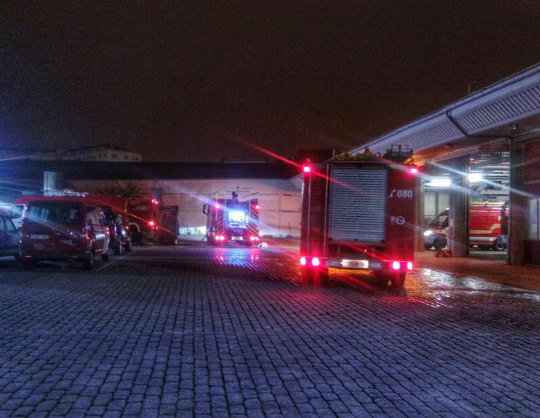 Camións de bombeiros (Foto: Nós Diario).
