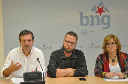 Foto Rolda de prensa acoso sindicalista BNG CIG renato