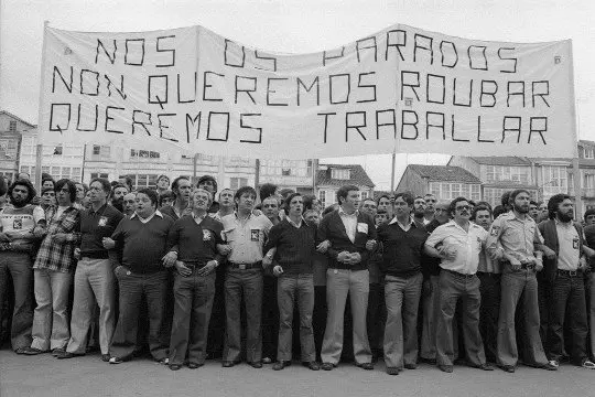 manifestaci&oacute;n Salvemos Ferrol 17 de marzo de 1978