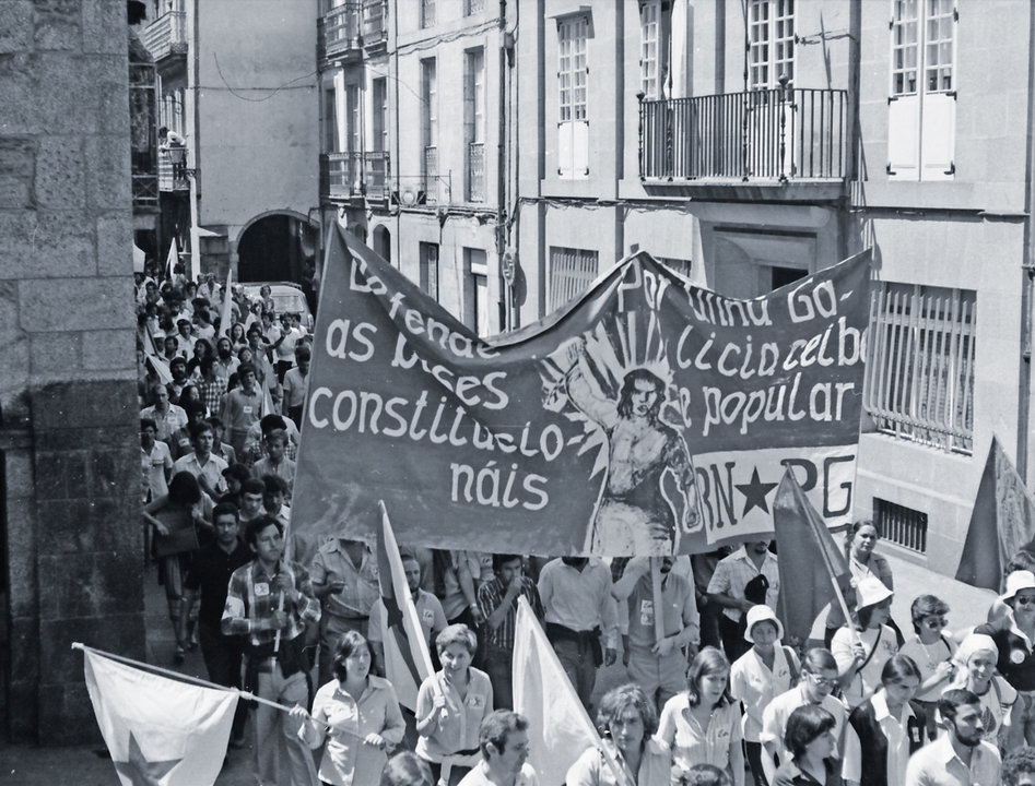 Manifestación a prol das Bases Constitucionais. 1978