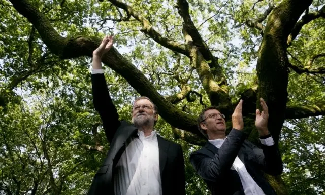 Rajoy e Feij&oacute;o no Castelo de Soutomaior - PP de Galicia