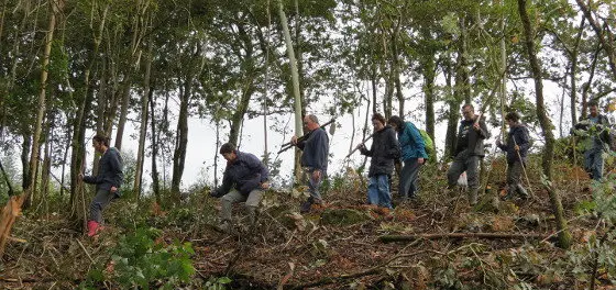 voluntarios en Froxan brigadas imaxe de Froxan