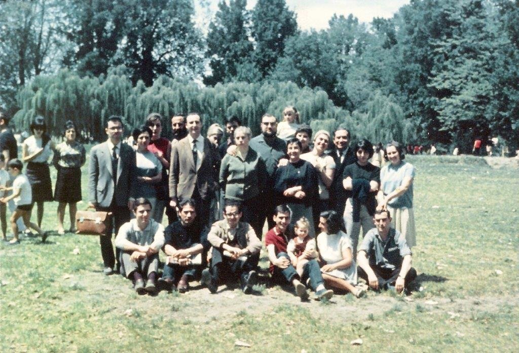 Membros do seminario de cultura Galega do Club de Amigos da Unesco. Madrid, 1968.