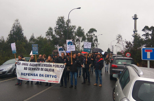 CRTVG protesto greve folga cedida