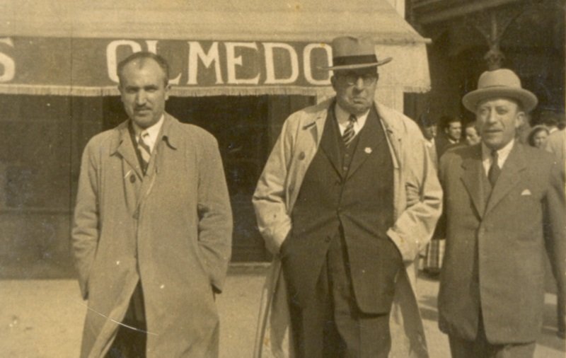 Fraguas, Pedrayo e Mosquera en 1947
(arquivo MPG-AFF).