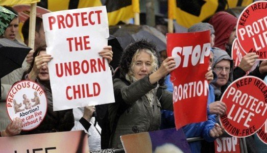 Manifestacion anti aborto en EUA