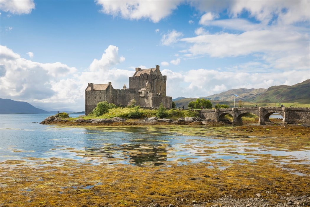 Castelo de Eilean Donan, nas Highlands. perto de onde desembarcaram os galegos
