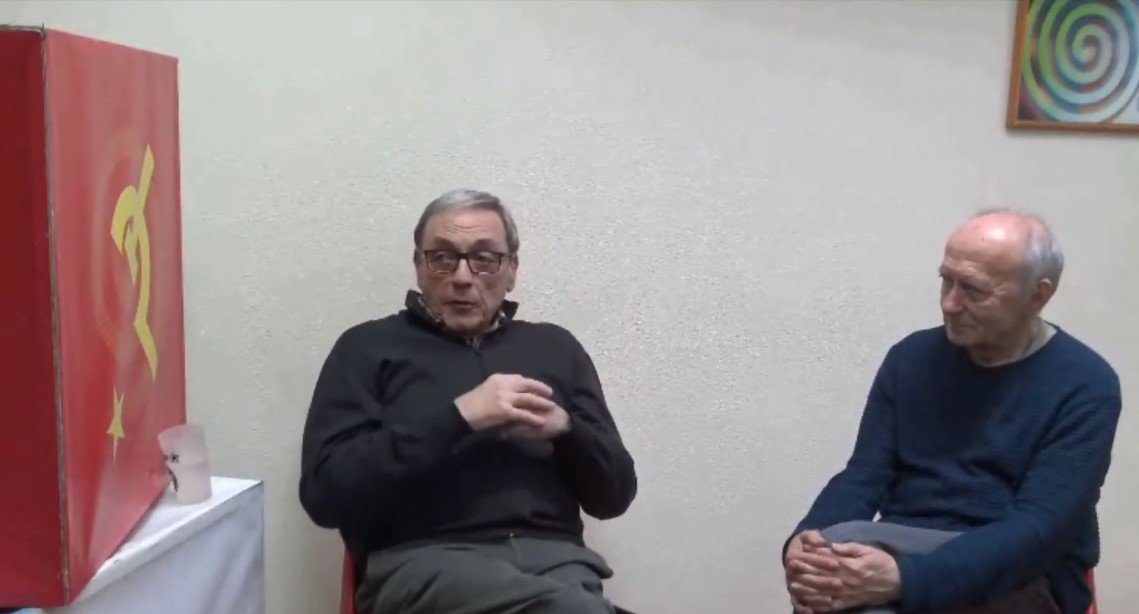 Ramón López Suevos e Francisco Rodríguez durante a conversa