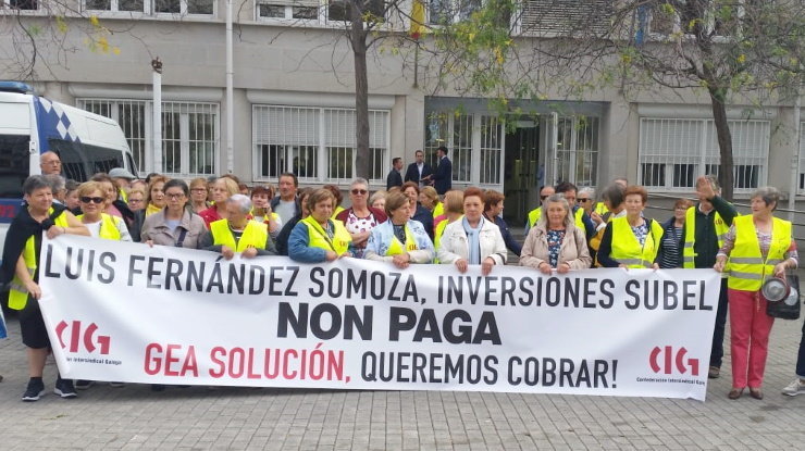 Traballadoras de GEA na Coruña