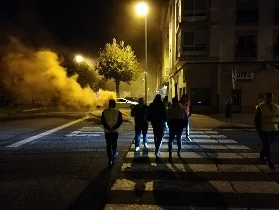 [Imaxe: CIG] Protesta persoal UTE Tecman-Rayma Ferrol