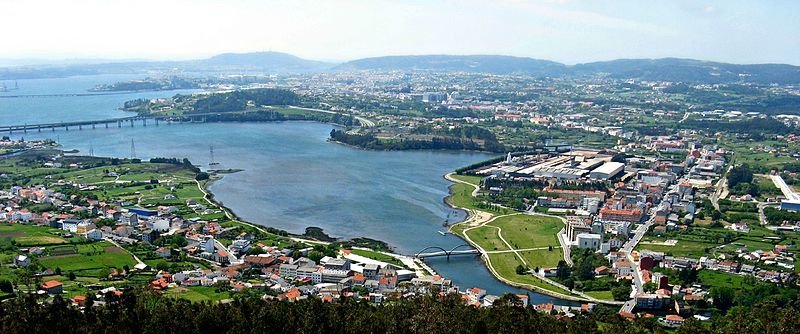 Panorámica da ría de Ferrol. [Imaxe: Wikimedia]