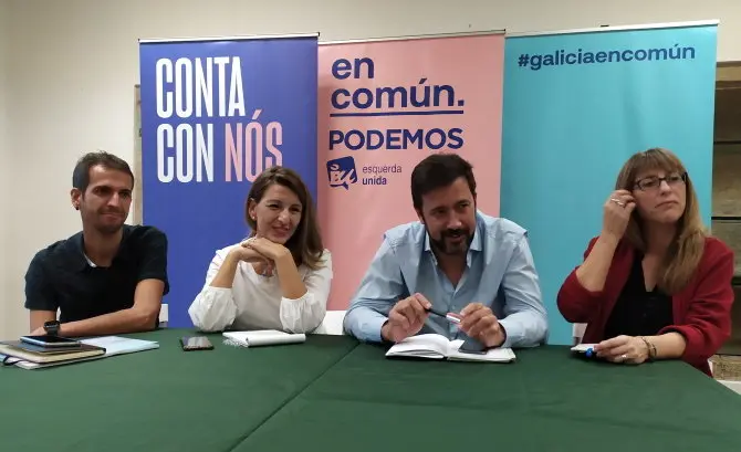 Rolda de prensa de Galicia En Com&uacute;n en Compostela