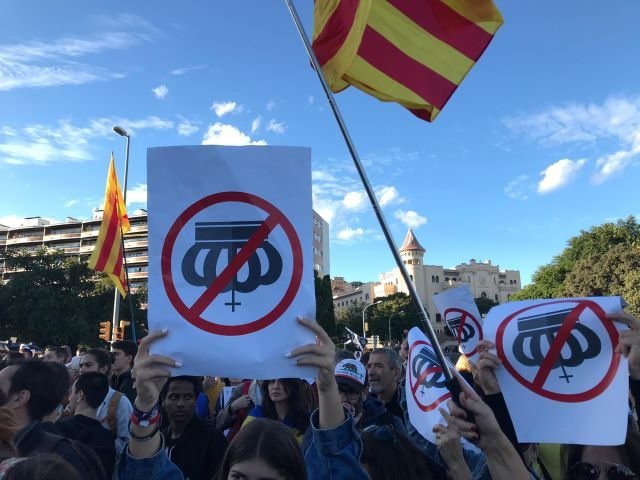 Protestos en Catalunya contra o rei