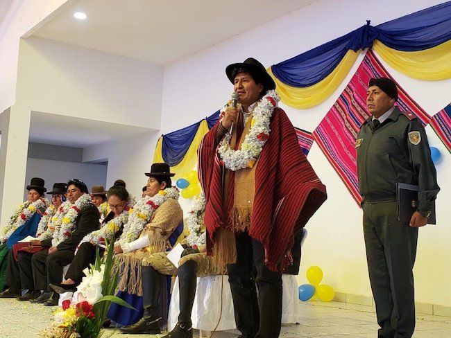 O presidente de Bolivia, Evo Morales (@EvoEsPueblo)