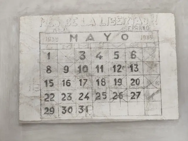 Calendario presos Guerra Civil mosteiro Oia