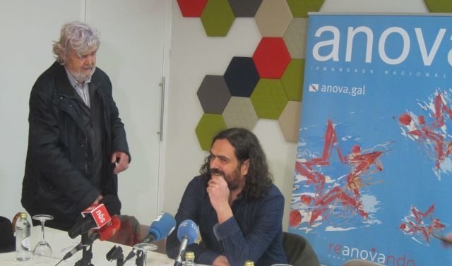 Xosé Manuel Beiras e Antón Sánchez. Foto de arquivo (Europa Press)
