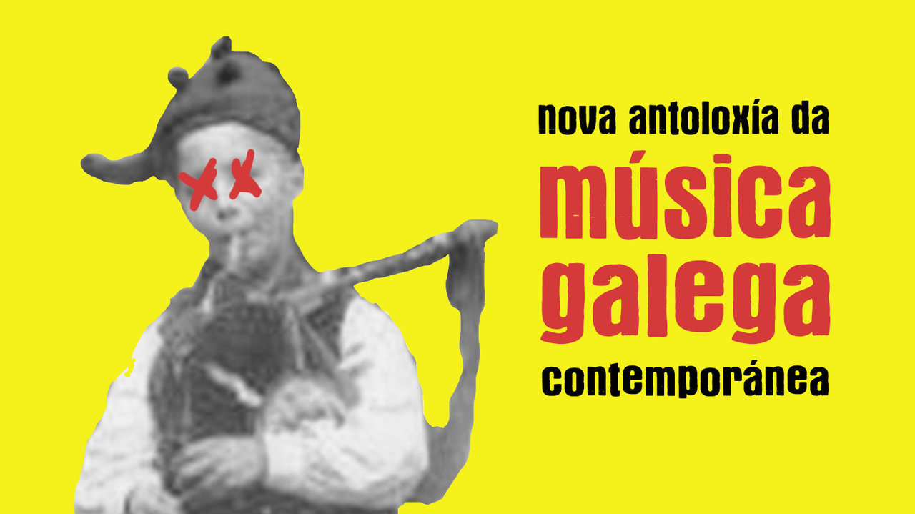 Detalle do cartaz da Nova Antoloxía da Música Galega Contemporánea