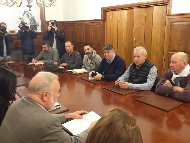 Reunión do comité Vulcano coa Autoridade Portuaria de Vigo (Paula Justo/Europa Press)