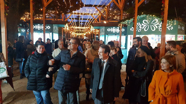 Inauguración da feira de Nadal de Vigo (Europa Press)