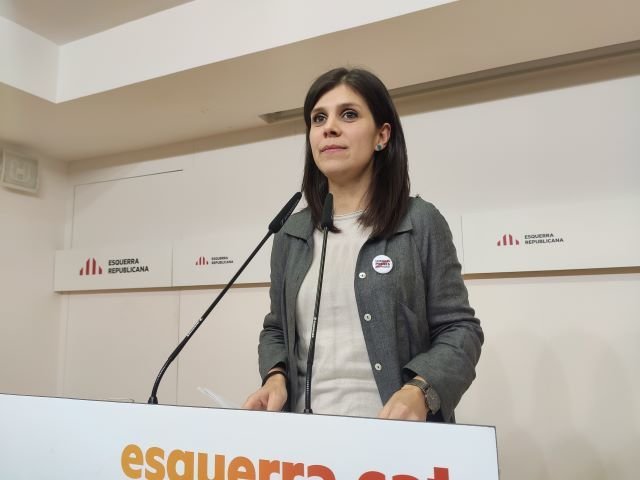 Marta Vilalta, anunciando a convocatoria do Consell Nacional de ERC (Imaxe: Europa Press)
