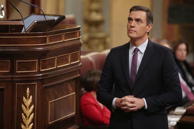 O candidato do PSOE á presidencia do Estado, Pedro Sánchez. 