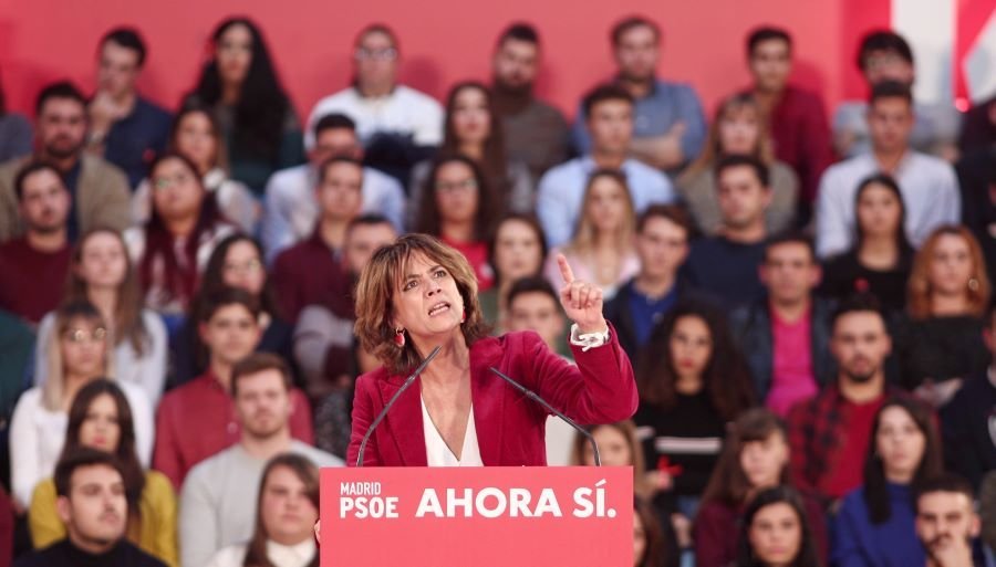 As críticas ao nomeamento de Dolores Delgado veñen tamén polo seu papel activo na campaña (Imaxe: Europa Press)
