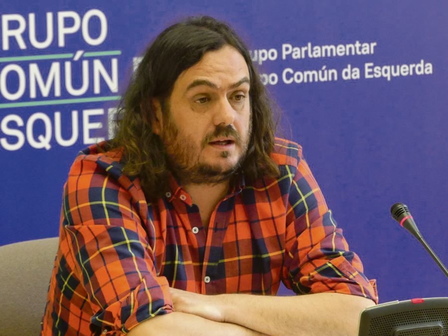 O portavoz do Grupo Común da Esquerda Antón Sánchez (Nós Diario).