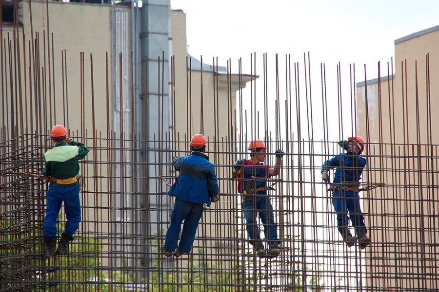 Traballadores construción (arquivo).