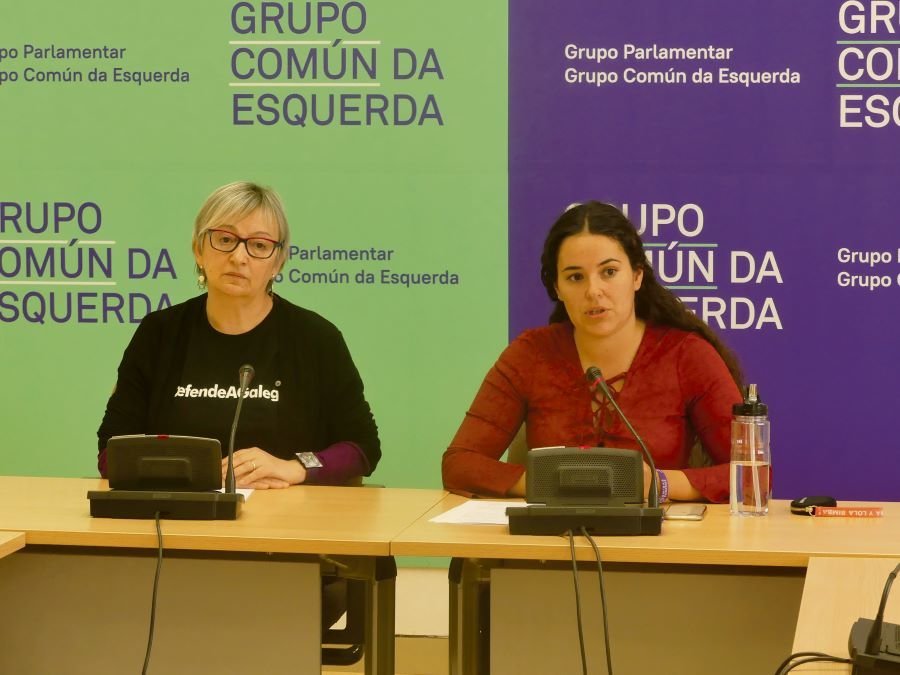 As deputadas do Grupo Común da Esquerda Ánxeles Cuña e Luca Chao (Nós Diario).