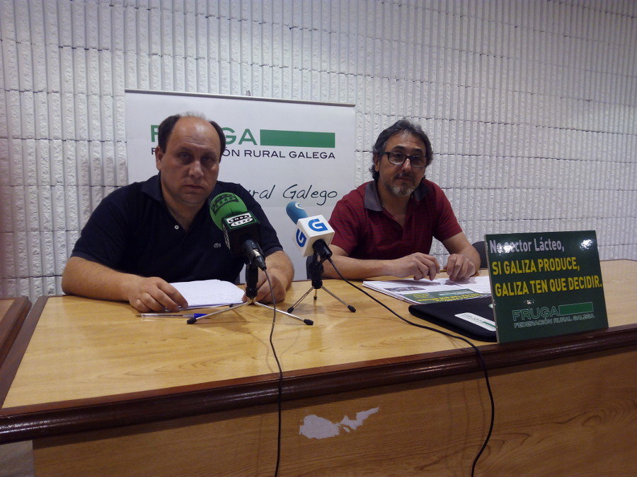 O coordinador xeral de Fruga, Manuel Dacal (dereita) e o coordinador de Fruga en Lugo, Elías Somoza (esquerda).