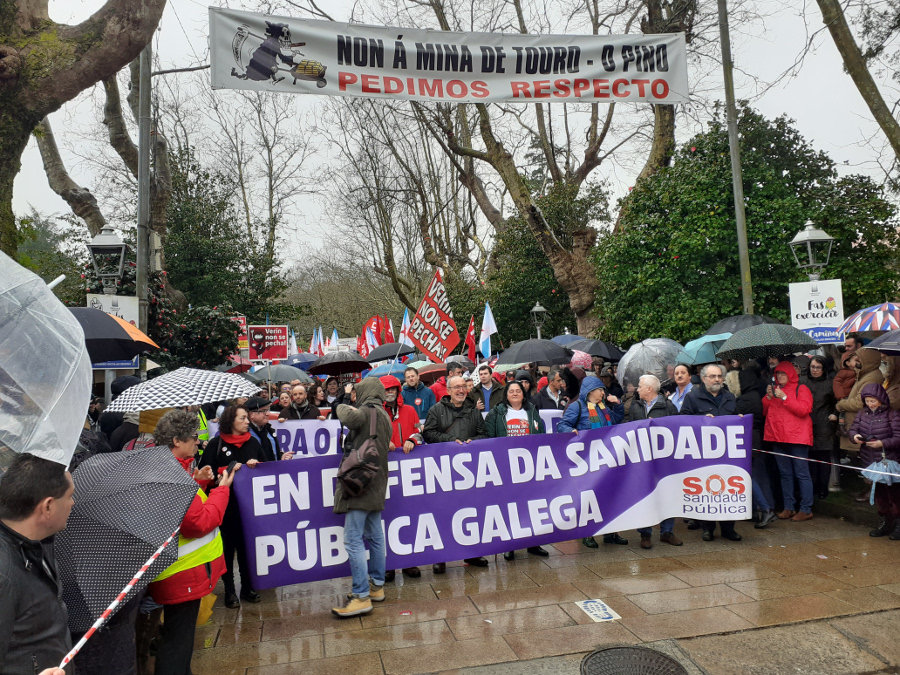 Saída da manifestación de SOS Sanidade Pública (Riobó Prada)