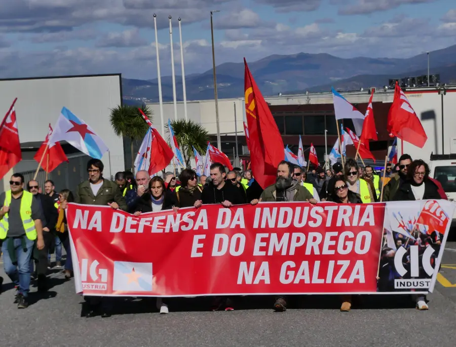Manifestaci&oacute;n CIG-Automoci&oacute;n en Pontevedra (N&oacute;s Diario)