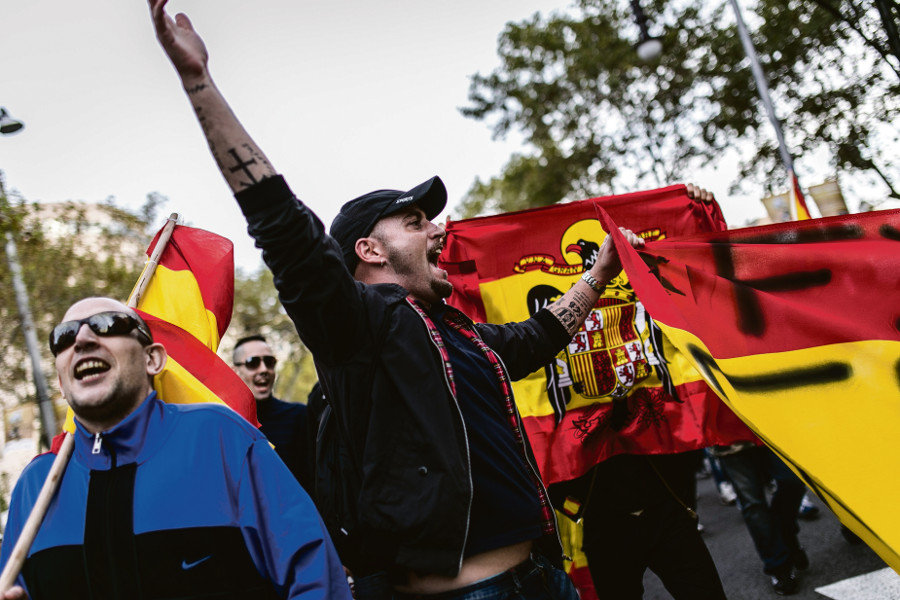 nazis ultras fascistas españolistas foto de Jordi Borrás