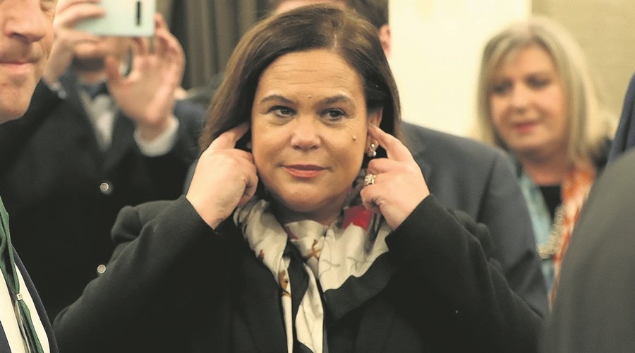 13 February 2020, Ireland, Dublin: Sinn Fein leader Mary Lou McDonald (R) arrives for a meeting of Sinn Fein's new parliamentary team at Buswells Hotel. Photo: Niall Carson/PA Wire/dpa
ONLY FOR USE IN SPAIN

13 February 2020, Ireland, Dublin: Sinn Fein leader Mary Lou McDonald (R) arrives for a meeting of Sinn Fein's new parliamentary team at Buswells Hotel. Photo: Niall Carson/PA Wire/dpa

2/13/2020 ONLY FOR USE IN SPAIN