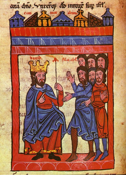 Miniatura representativa da coroación de Afonso VII