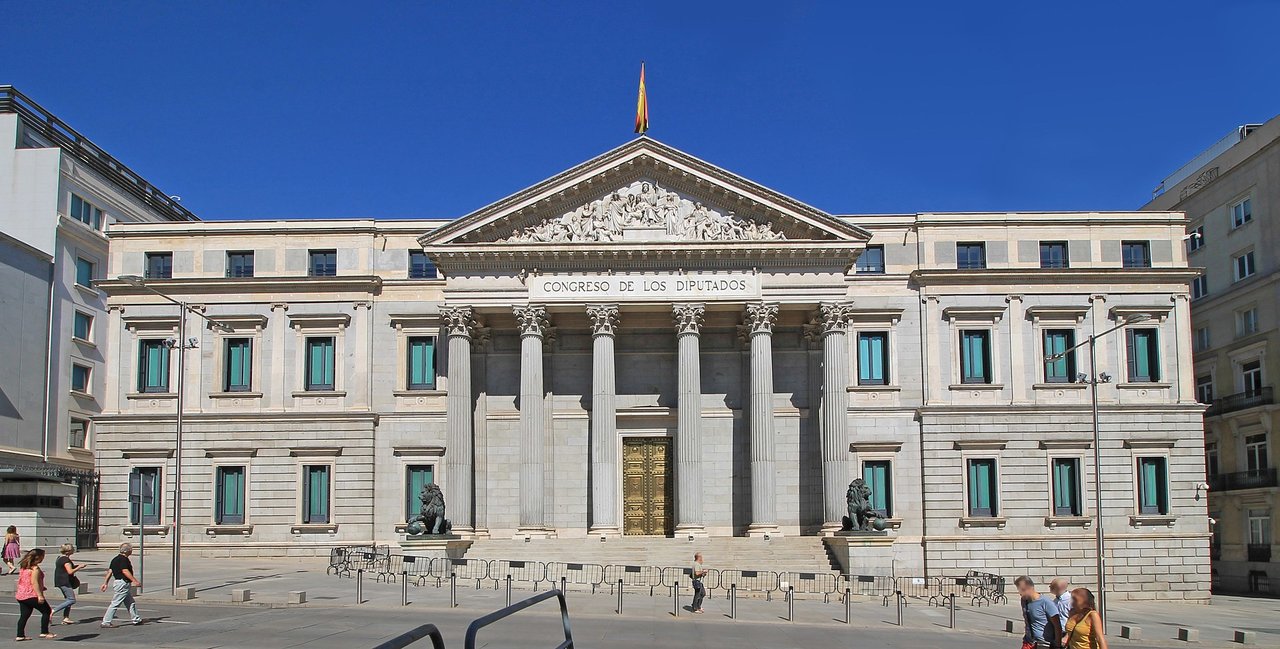Spanish Congress of Deputies. Built in Madrid in 1850.