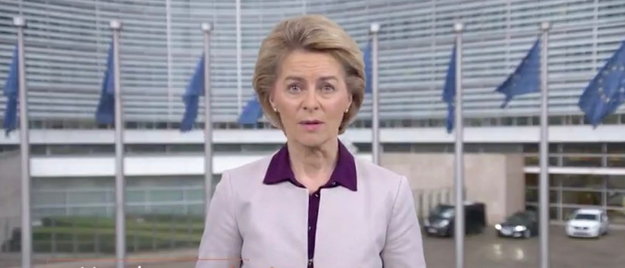 A presidenta da Comisión Europea, Ursula von der Leyen