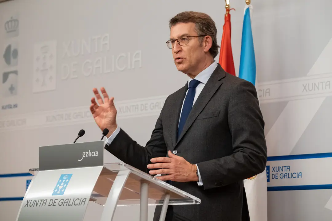 O presidente galego, Alberto N&uacute;&ntilde;ez Feixoo (Xunta).
