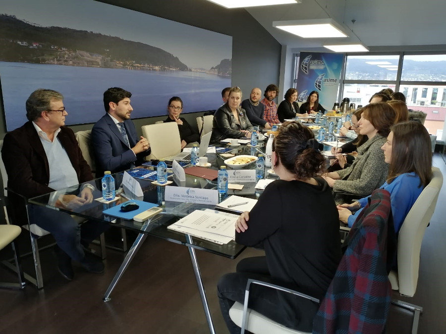 Reunión da patronal Asime en Ferrol antes das medidas adoptadas polo Goberno español (Europa Press)