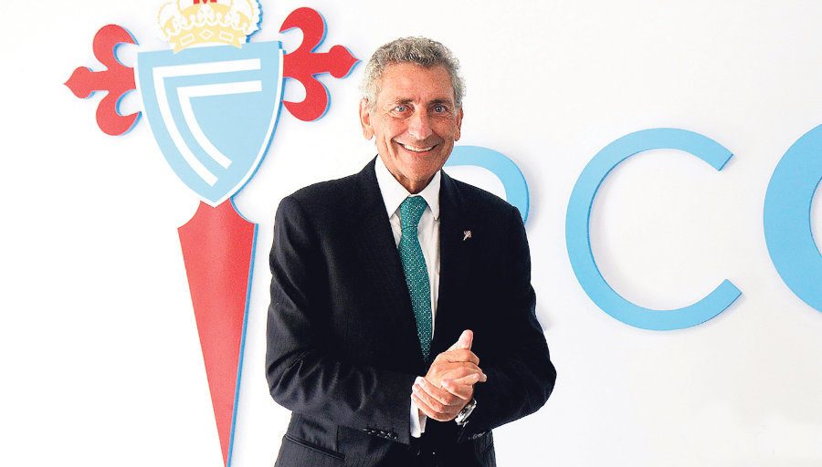 O presidente do Celta de Vigo, Carlos Mouriño (R.C.Celta).