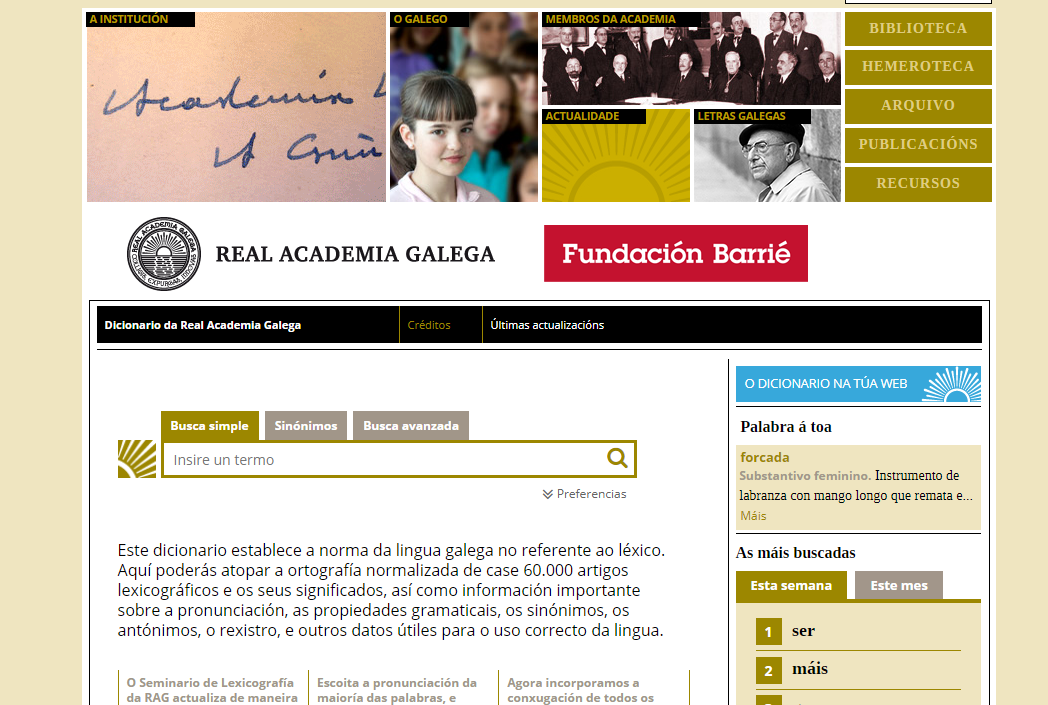 Dicionario en liña da Real Academia Galega (Nós Diario)