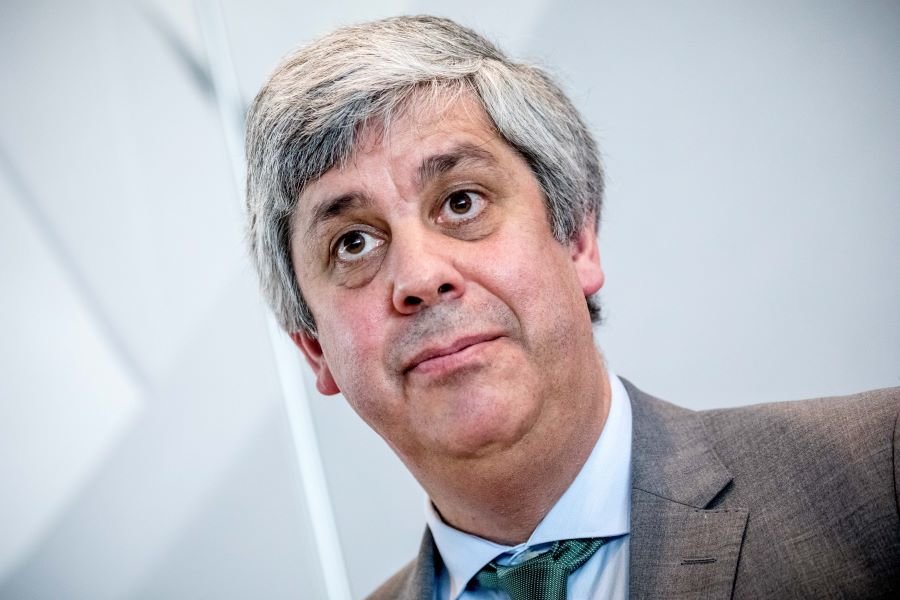 O portugués Mário Centeno é o presidente do Eurogrupo (Imaxe: Michael Kappeler/dpa)