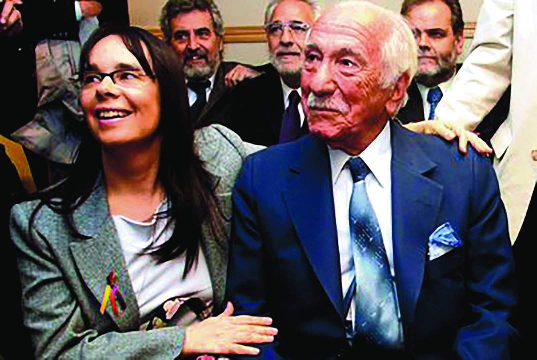As querelantes Inés García Holgado e Darío Rivas en 2010 (CeAqua)