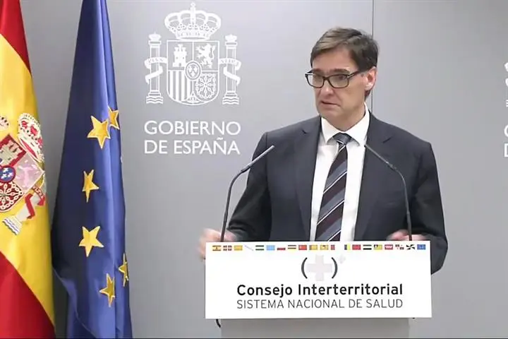 Rolda de prensa do Ministro de Sanidade, Salvador Illa