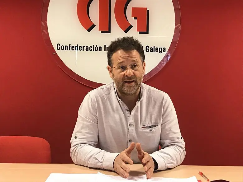 Paulo Carril, secretario xeral da CIG (Imaxe N&oacute;s Diario)
