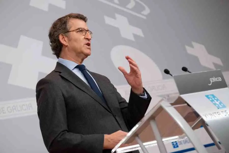 O presidente da Xunta, Alberto N&uacute;&ntilde;ez Feixoo (Imaxe: David Cabez&oacute;n / Xunta)
