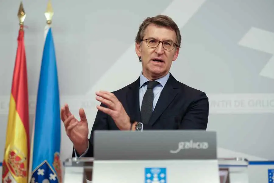 O presidente da Xunta, Alberto N&uacute;&ntilde;ez Feixoo (Imaxe: David Cabez&oacute;n)